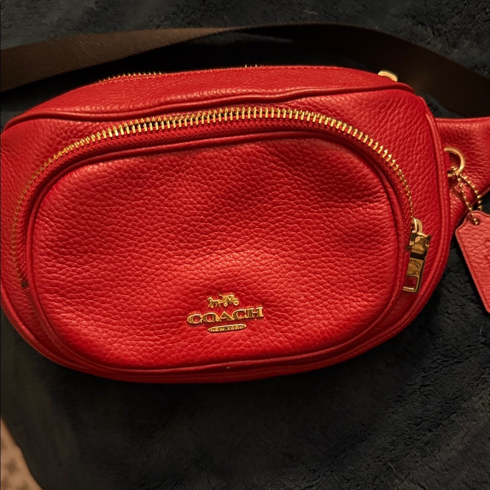 Coach Vibrant Red Crossbody Bag